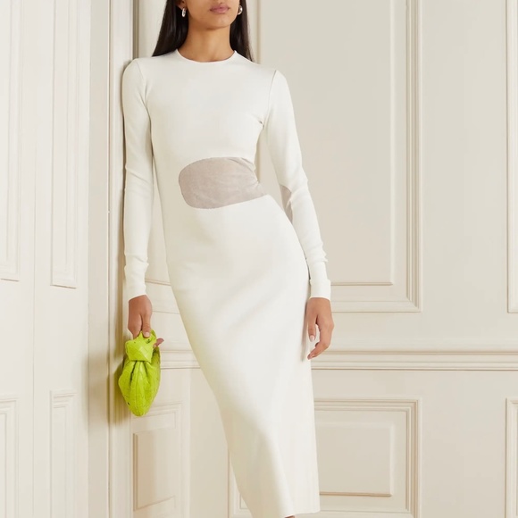 ZEYNEP ARCAY Sheer Midi Knit Dress With Sheer cut out Panels New With Ta… - Picture 4 of 16